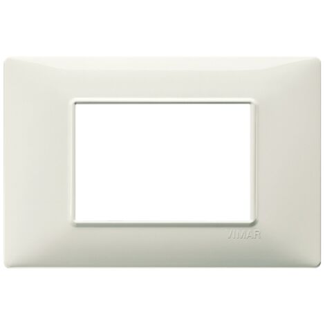 Vimar Plana Plaque 3 modules couleur ivoire 14653.02