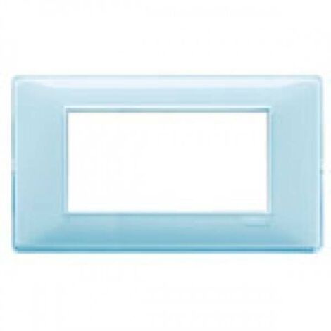 Vimar Plana plaque 4 modules couleur Reflex eau 14654.45
