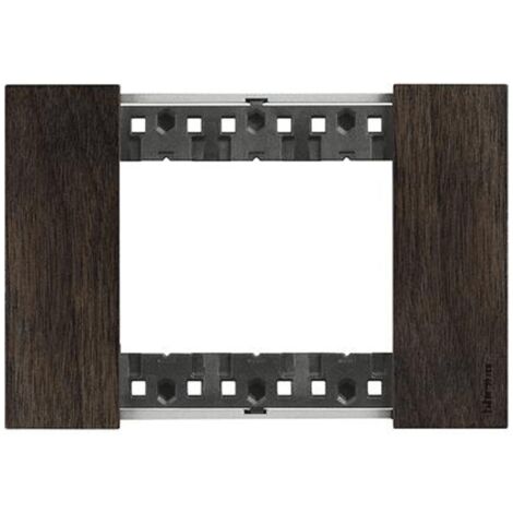 Bticino Living Now 3 Modules de couleur en bois de noyer KA4803LG