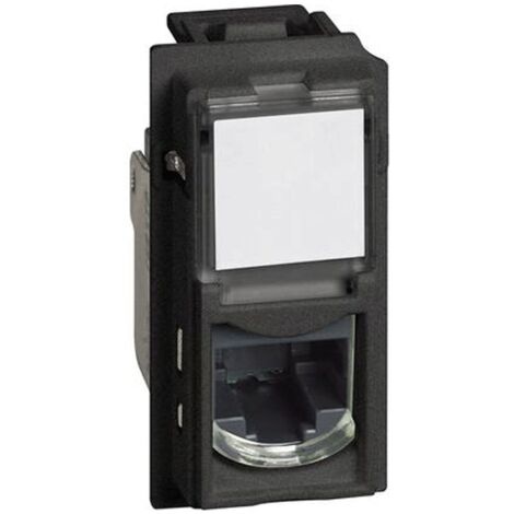 Connecteurs RJ45 Bticino Living Now sans outils UTP cat5E noir KG4279C5E