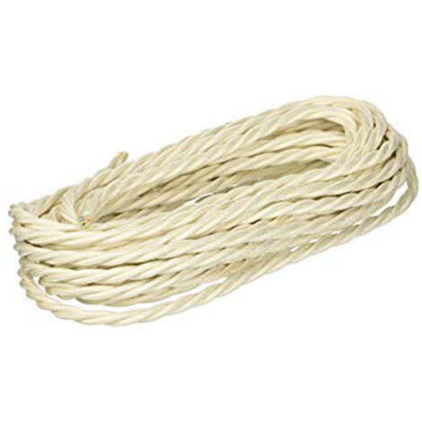 Fanton câble soie tressé 3X1,50 écheveau 10 mètres ivoire 93828-10 (1/2)