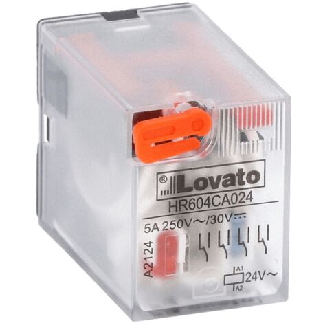 Relais industriel Lovato hr604ca024 24VAC 5A (1/5)