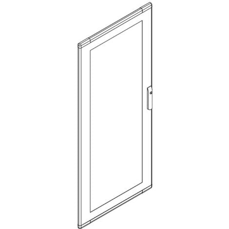 Porte vitrée Bticino MAS pour cadres LDX400, LDX800 LDX-P 600X1200 93660V
