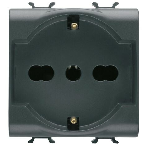 Gewiss Chorus prise schuko noir GW12204 (1/2)