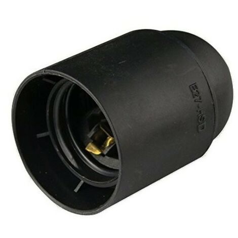 Douille Master E27 Lisse en Thermoplastique Noir 00503