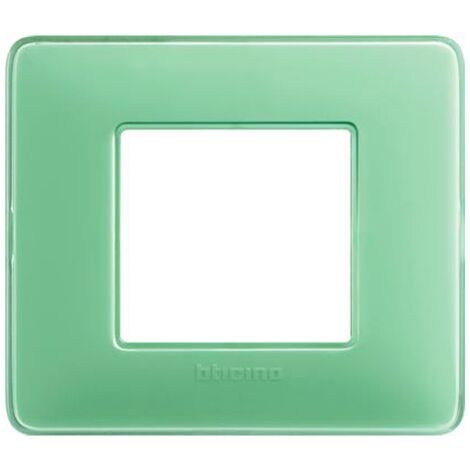 Plaque Bticino Matix 2 modules de thé vert AM4802CVC