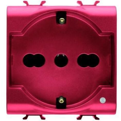 Prise Gewiss Chorus unel double pas ronde 10-16A GW10214 (1/2)