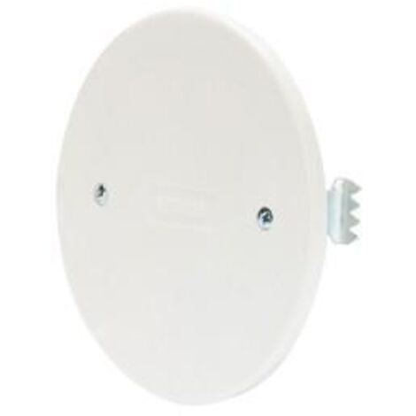 Gewiss – Couvercle à expansion pour boîte D.85mm – Blanc – Avec griffes – Obturateur complet rond – Fixation autre