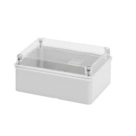 Boîte Gewiss externe avec couvercle transparent 150x110x70 GW44426 (1/3)