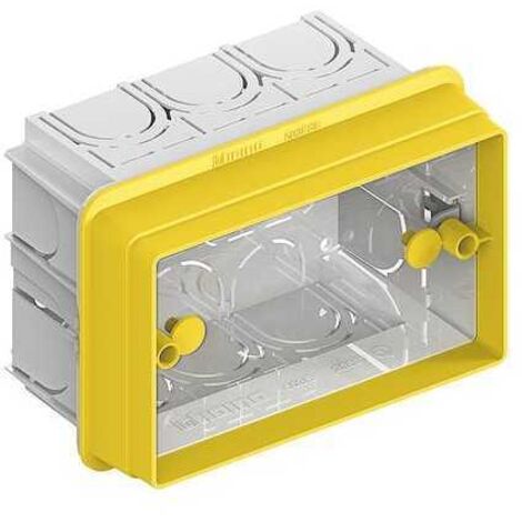 Adaptateur de rallonge Bticino boîte, à encastrer, 3 sièges 503ESE