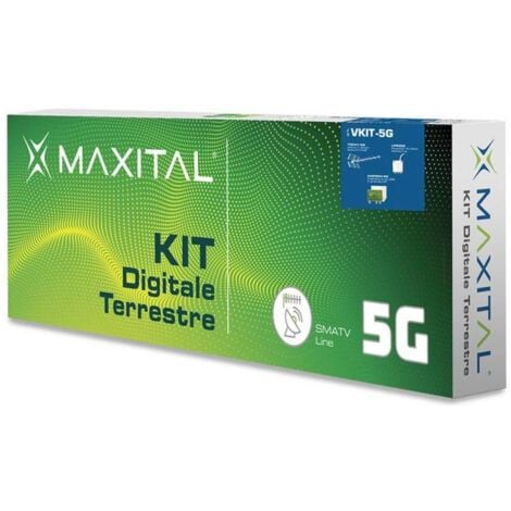 Kit FTE Antenne DTT avec filtre 5G avec amplificateur et alimentation VKIT7-5G