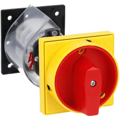 Interrupteur Lovato 4X25A avec serrure de porte cadenassable 7GN2592O88 (1/2)