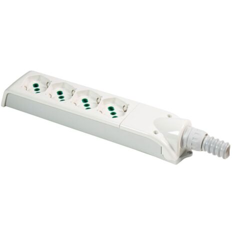 Prise de courant multiple pour câble à vue  Fanton 4 prises sans câble 410180 (1/2)