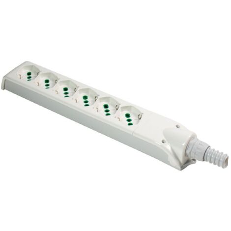 Multiprise 6x2 prises Sk Int sans câble Fidopro 410280 Fme (1/2)