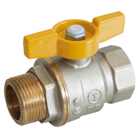 Soupape à sphère pour Gaz Giacomini G 1/2 F x G 1/2 M R734GAX003 (1/2)
