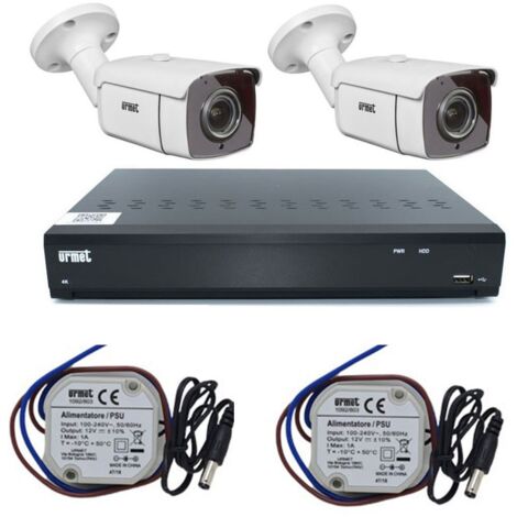 Kit de vidéosurveillance Urmet AHD 5M 4 canaux avec 2 caméras 1097/814 (1/2)