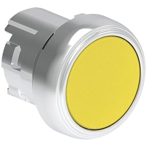 Bouton à impulsion Lovato Platinum 22 mm Rasé Jaune LPSB105 (1/2)