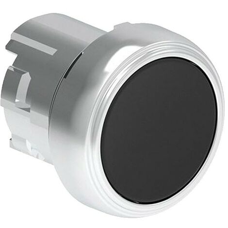 Bouton à impulsionLovato Platinum 22 mm rasé noir LPSB102 (1/2)