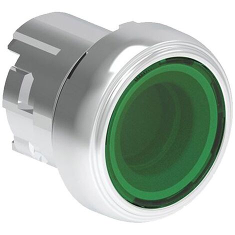 Bouton poussoir lumineux Lovato Platinum Rasé Vert LPSBL103 (1/2)