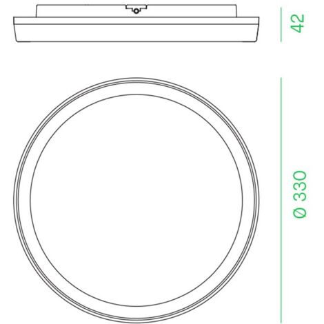 Plafonnier LED Vika, rond, blanc, 30 cm
