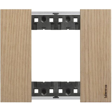 Bticino Living Now 2 Modules de couleur en bois de Chêne KA4802LM
