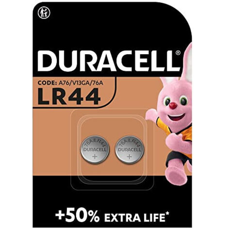 Duracell – Piles bouton alcalines 1,5V LR44 – Chimie alcaline pour puissance stable – Dimensions 11,6mm x 5,4mm – Compatible avec appareils électroniques (1/10)