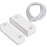 Contact magnétique Hiltron pour portes et fenêtres – Détecteur d'ouverture – Alimentation 30V – Sortie d'alarme NC – Longueur câble 25cm
