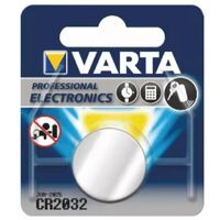 Varta – Pile bouton CR2032 3V 230mAh – Lithium non rechargeable – Applications : clés, balances, appareils photo – Dimensions : 20mm x 3.2mm