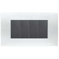 Plaque Urmet Simon Nea Flexa 4 modules blanc glace 11804.BG