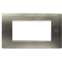Plaque Simon Urmet Flexa 4 modules en titane 11804.TT