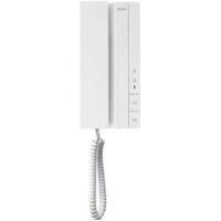 Interphone 2 fils avec combiné – 2 boutons – Signalisation visuelle et acoustique – Installation murale – Classe A1 – IP30 – Elvox