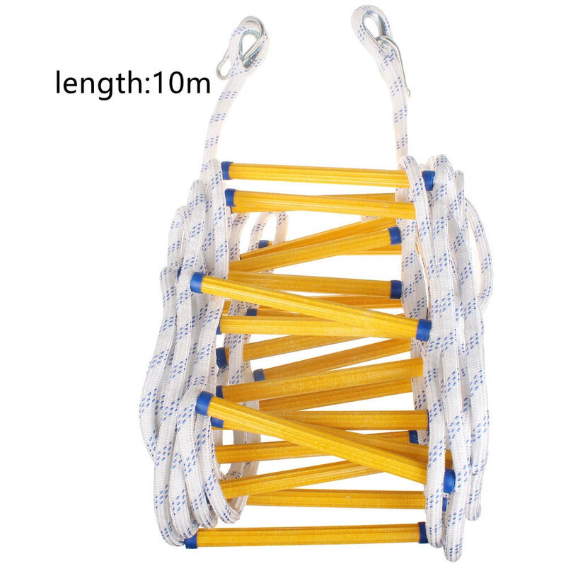 Echelle de Secours 20M avec Mousquetons Echelle d'Incendie en Cas