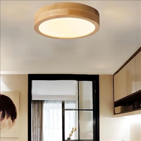 Luminaire Plafonnier à LED 4500K Lampe Plafond pour Salle de Bain Couloir Escalier Lumière Naturelle 30cm (1/5)