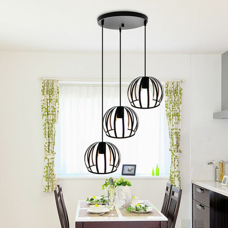 Suspension Luminaire Ajustable Rétro Vintage Lustre Lampe de Plafond Industrielle