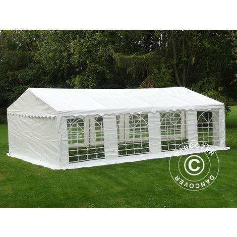 Marquee Party tent Pavilion PLUS 4x8 m PE, White