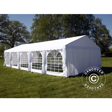 Marquee Party tent Pavilion UNICO 5x10 m, White - White