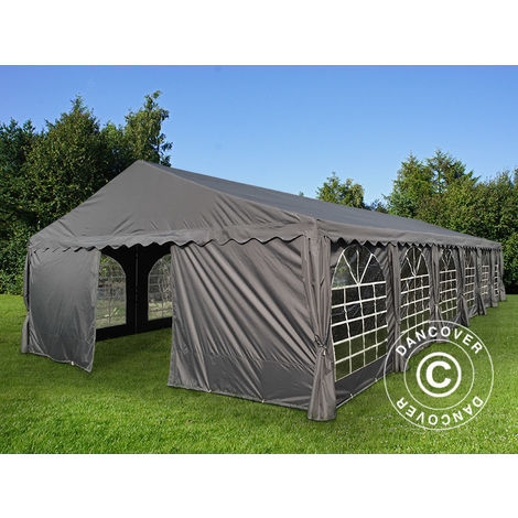 Marquee Party tent Pavilion UNICO 6x12 m, Black - Black