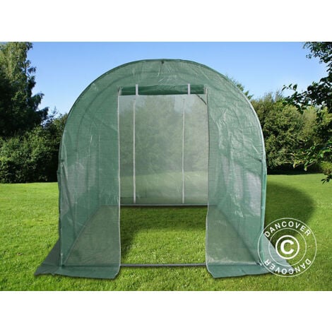 Polytunnel Greenhouse 2x4.5x2 m, 9 m², Green
