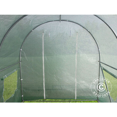 Polytunnel Greenhouse 2x4.5x2 m, 9 m², Green