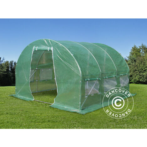 Polytunnel Greenhouse 3x3x2 m, 9 m², Green