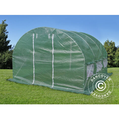 Polytunnel Greenhouse 3x3x2 m, 9 m², Green