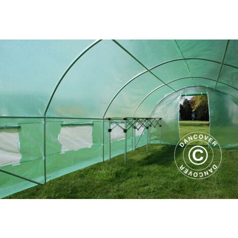 Polytunnel Greenhouse 3x8x2 m, 24 m², Green