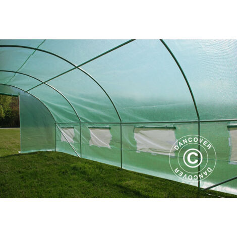 Polytunnel Greenhouse 3x8x2 m, 24 m², Green