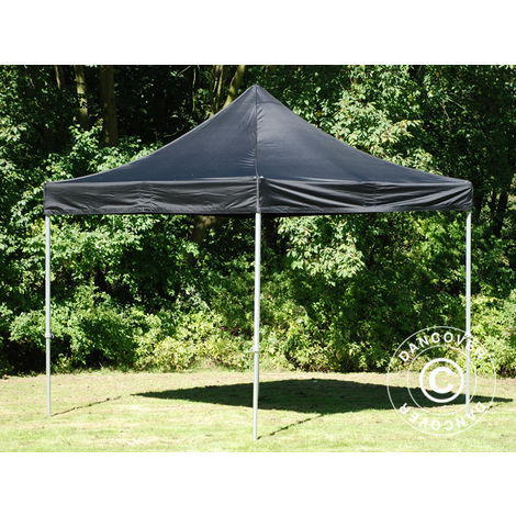Pop up gazebo FleXtents Pop up canopy Folding tent PRO 2.5x2.5 m Black - Black
