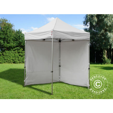 Pop up gazebo FleXtents Pop up canopy Folding tent PRO 2x2 m White, incl. 4  sidewalls