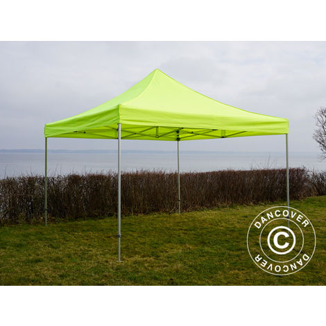 Pop up gazebo FleXtents Pop up canopy Folding tent Xtreme 50 4x4 m Neon  yellow/green