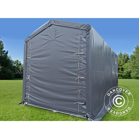 Storage shelter Storage tent PRO XL 3.5x8x3.3x3.94 m, PE, Grey