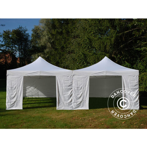 Pop up gazebo FleXtents Pop up canopy Folding tent Steel 8x8 m