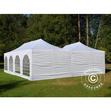 Pop up gazebo FleXtents Pop up canopy Folding tent Steel 8x8 m