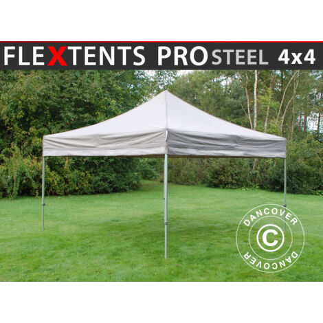Pop up gazebo FleXtents Pop up canopy Folding tent PRO Steel 4x4 (1/5)